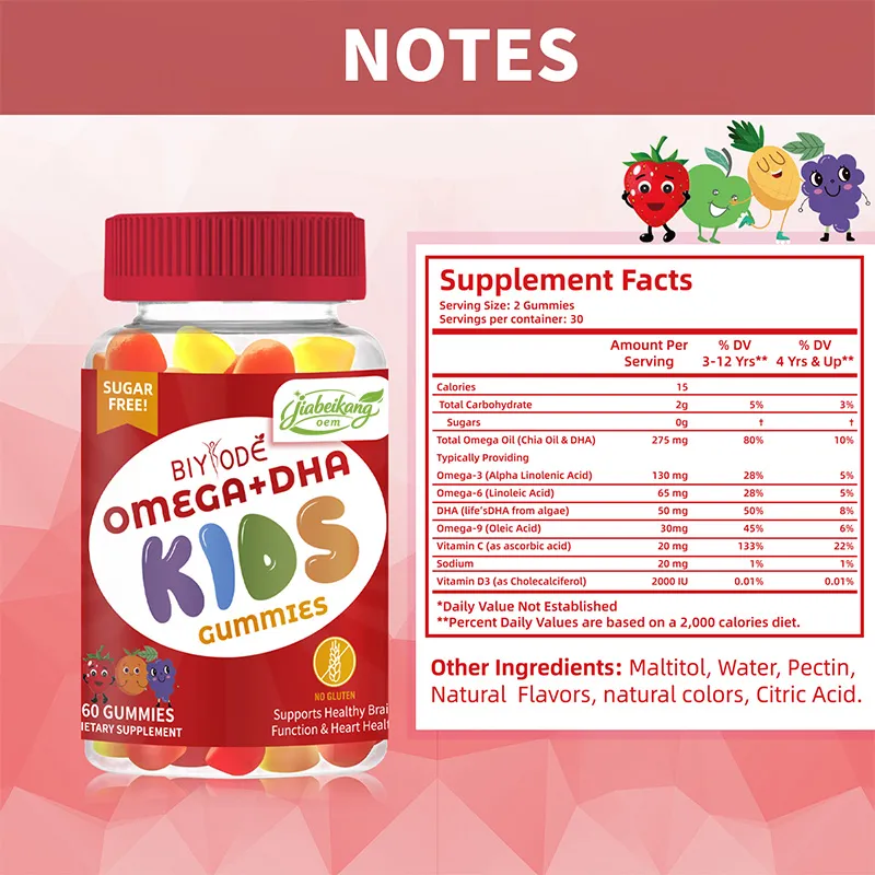 OEM Omega 3 Kids Gummies Supplement
