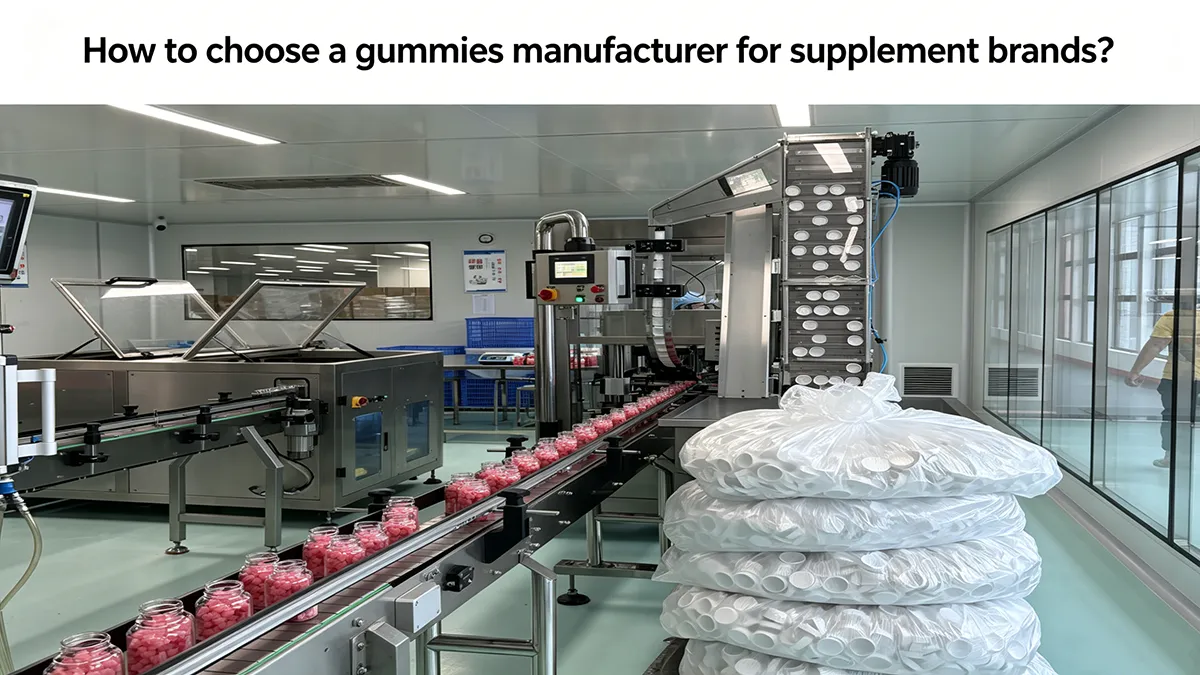 How to choose a gummies manufacturer for supplement brands?