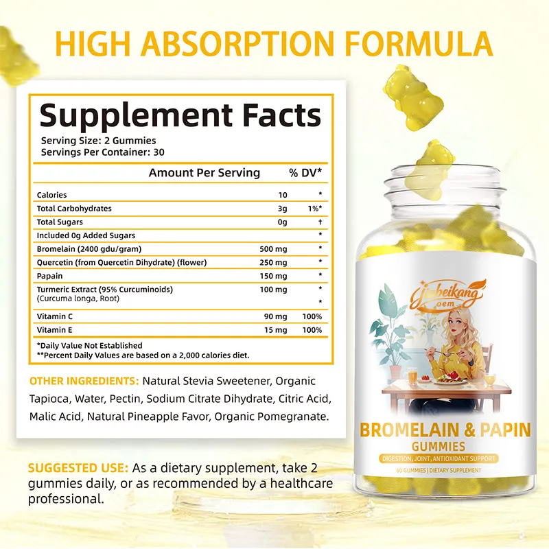 OEM Bromelain Gummies Supplement