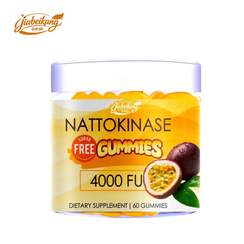 Nattokinase Gummies Natural Fermented Soy Enzyme Soft Candy for Circulation Support