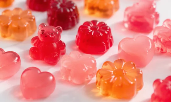 Custom shape beauty supplement gummies
