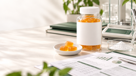 Creatine gummy formulation and product development