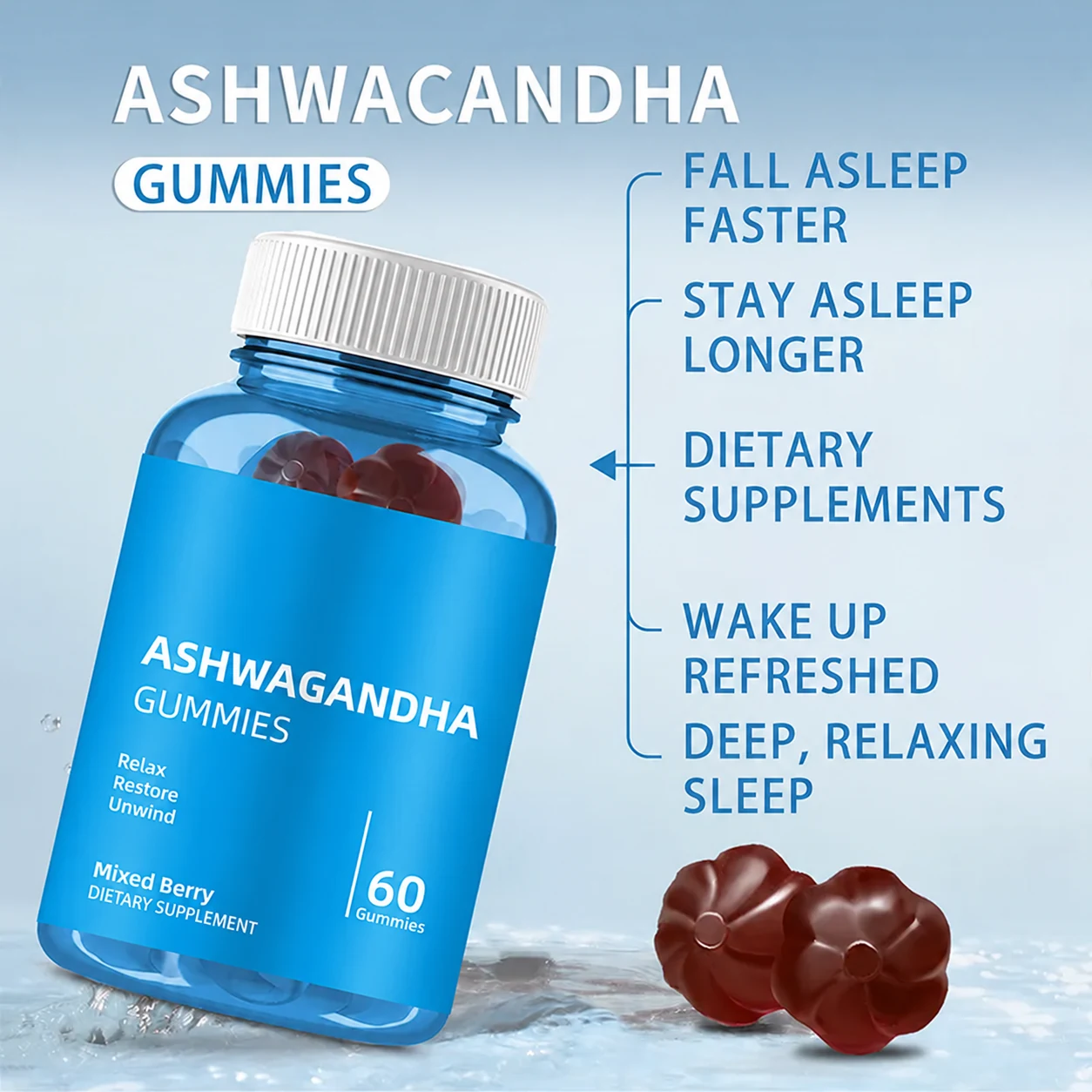 Ashwagandha Gummies Benefits, product image without legacy brand logo