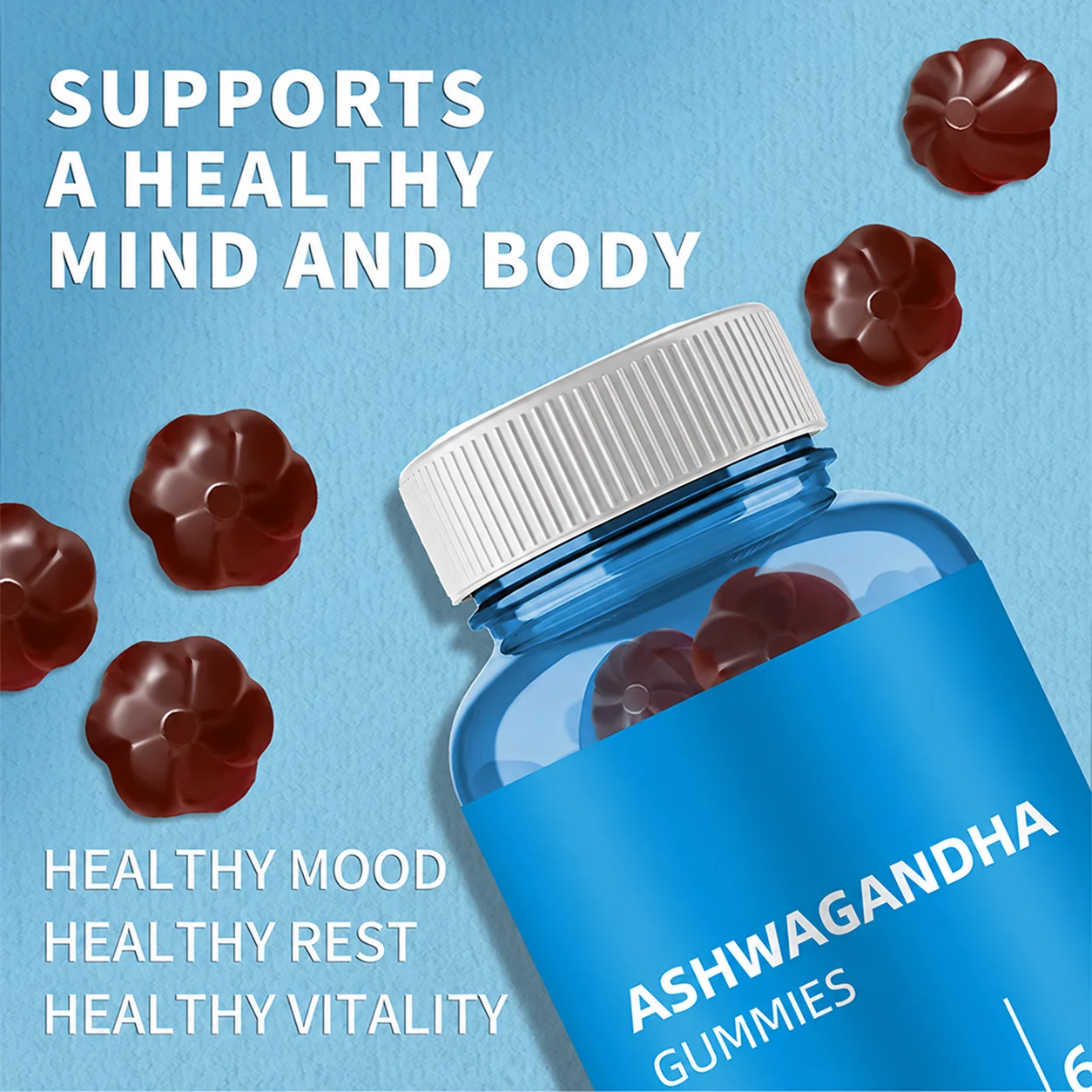 Ashwagandha Gummies Functions, product image without legacy brand logo
