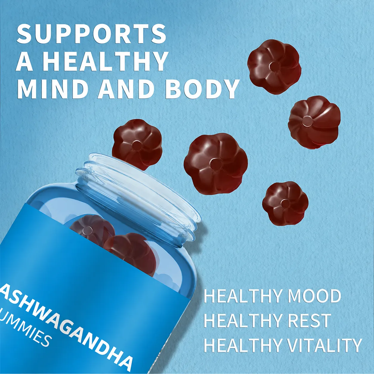 Ashwagandha Gummies Supplement, product image without legacy brand logo