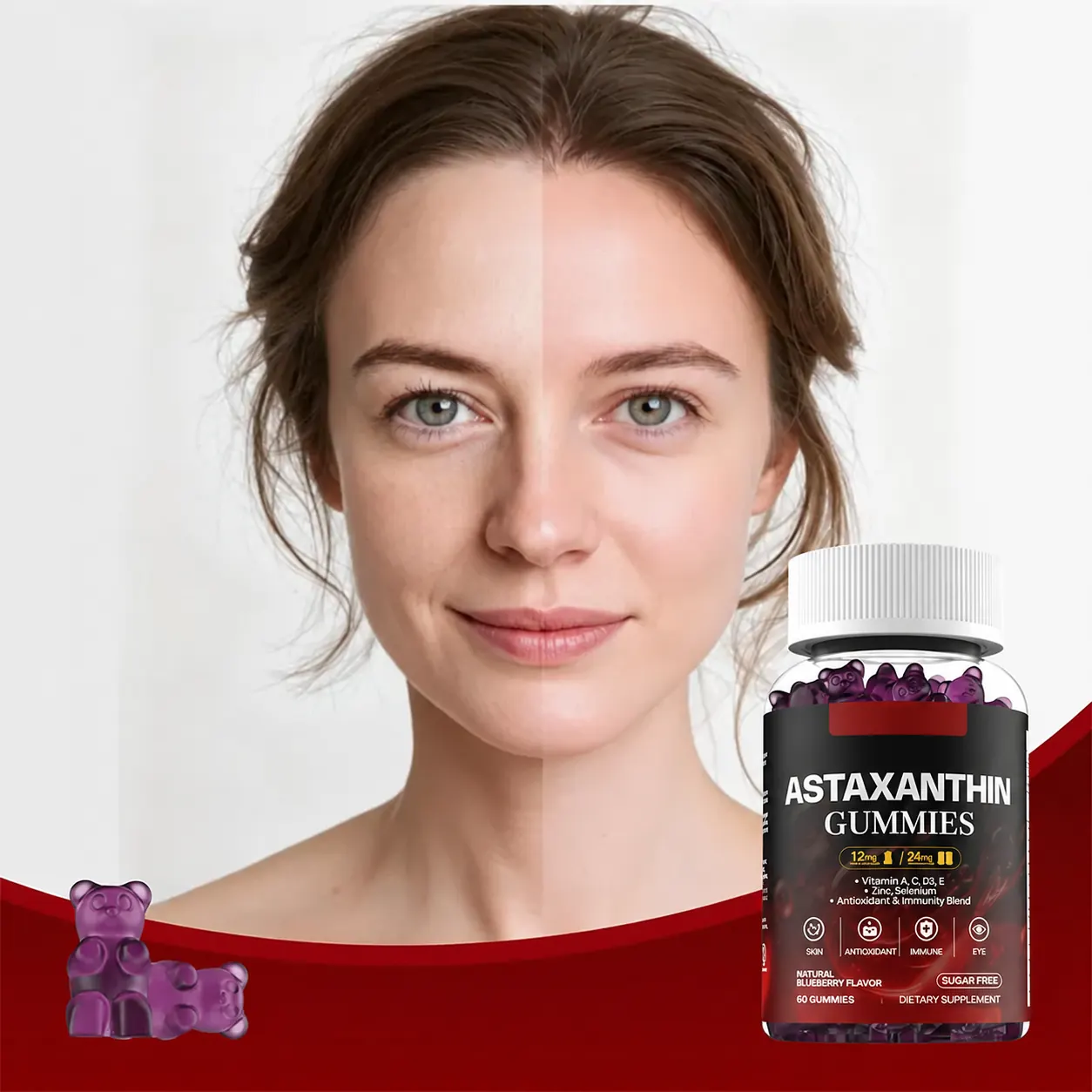 Astaxanthin Gummies Benefits, product image without legacy brand logo